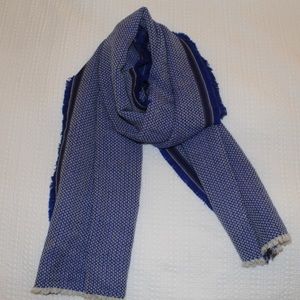JCrew Collection Blue Patterned Scarf